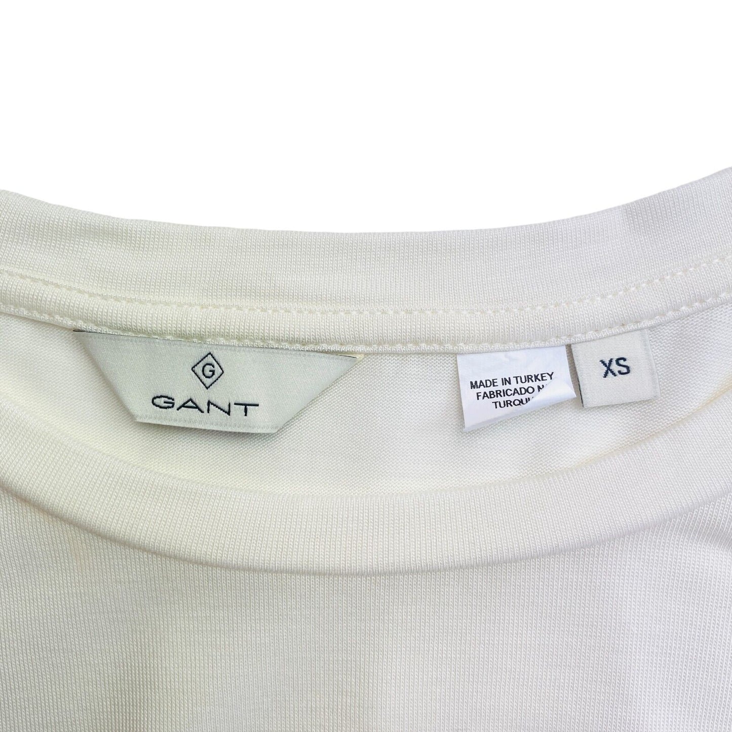 GANT Beige Lighweight Crew Neck T Shirt Size XS