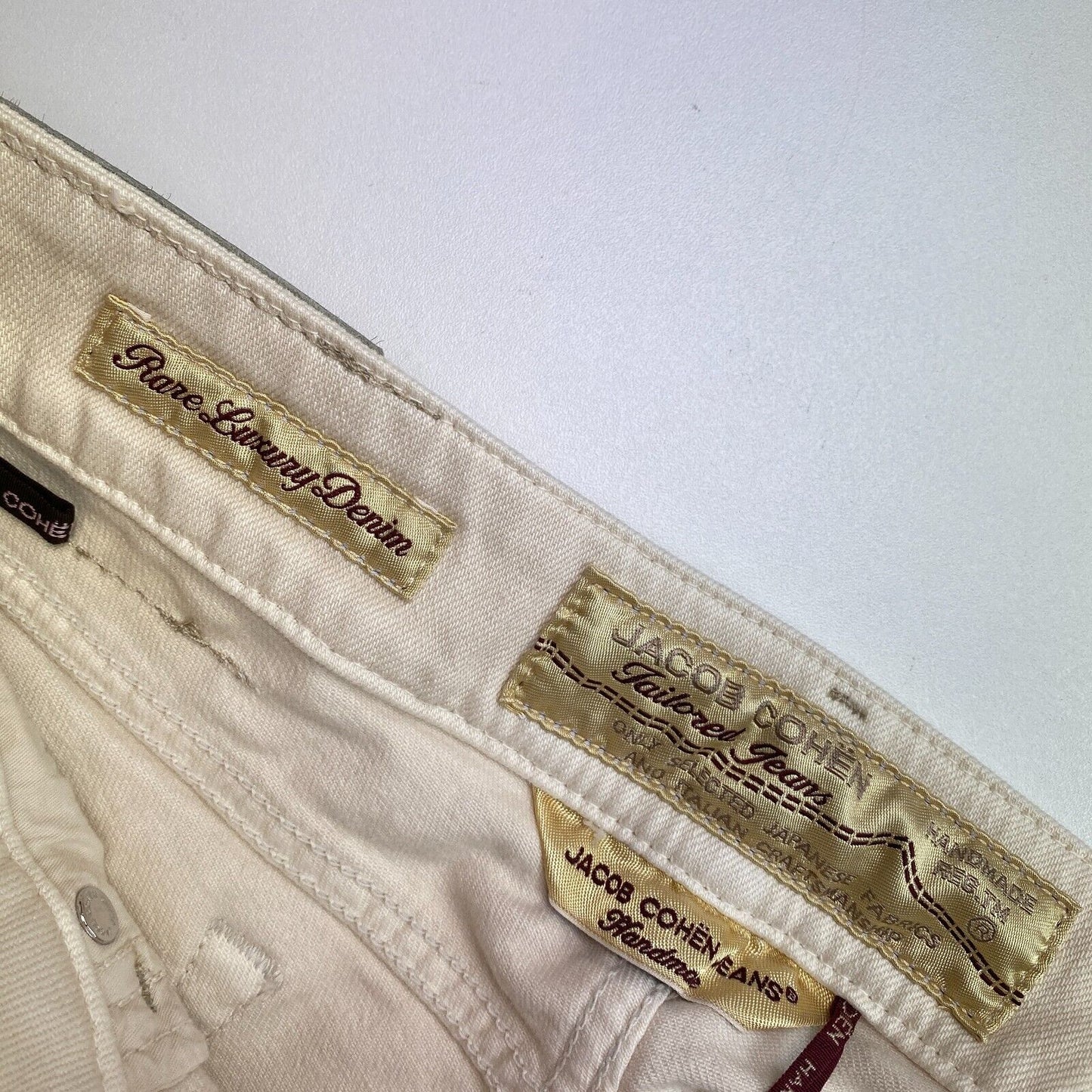 JACOB COHEN J713 Beige Skinny Slim Fit Jeans Größe W29 L32