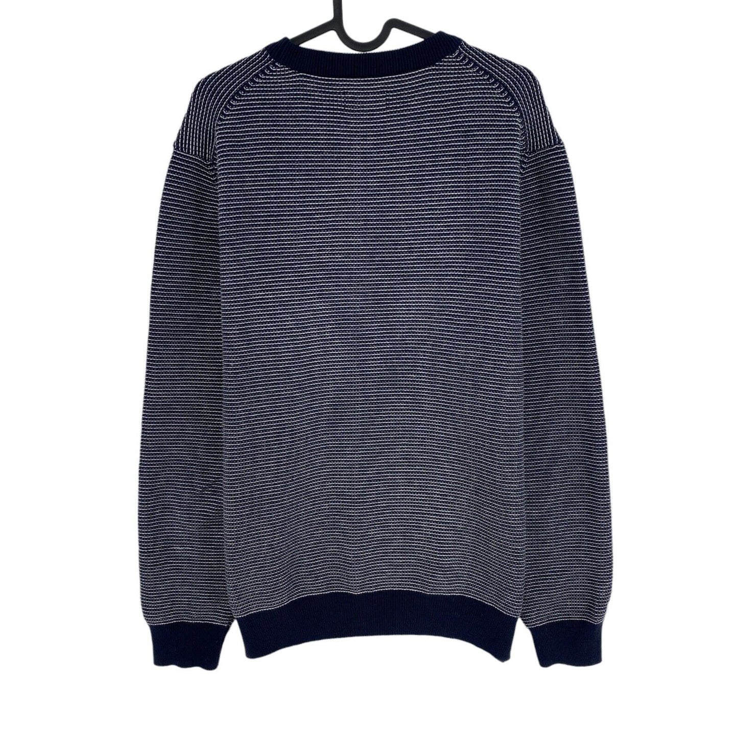 GANT Navy Blue Light Texture Crew Neck Sweater Jumper Size M