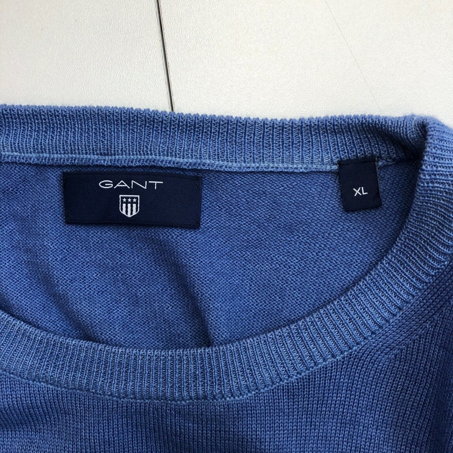 GANT Blue 100% Wool Crew Neck Jumper Sweater Size XL