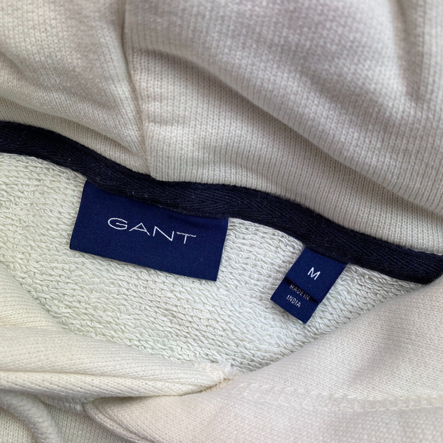 GANT Beige Logo Hoodie Sweater Pullover Size M