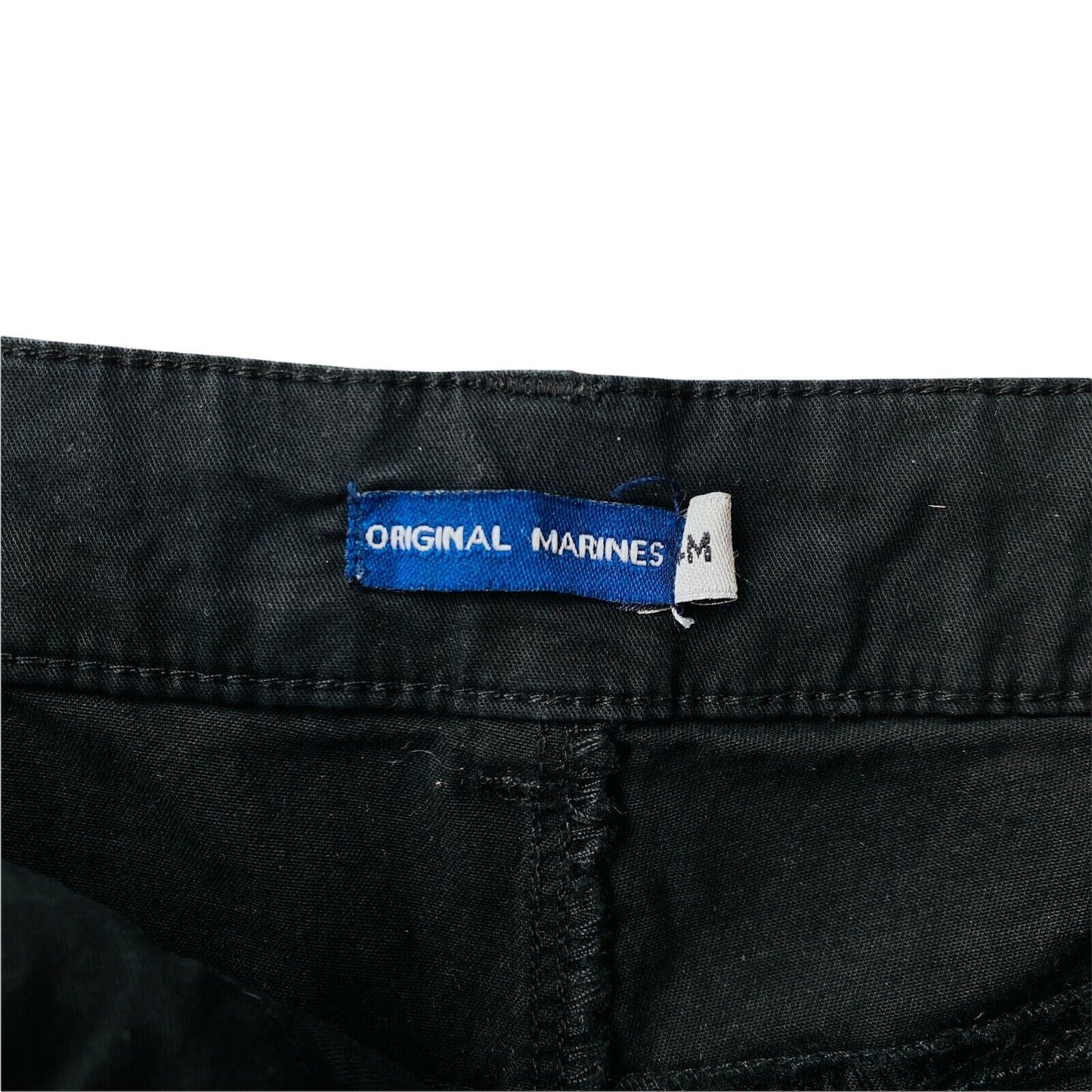 ORIGINAL MARINES Short en jean noir coupe régulière pour femme Taille M W28