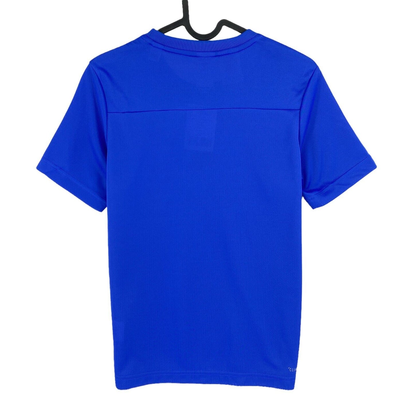 Adidas Climalite Youth Boys Blue Logo Crew Neck T-shirt Taille 11-12 ans