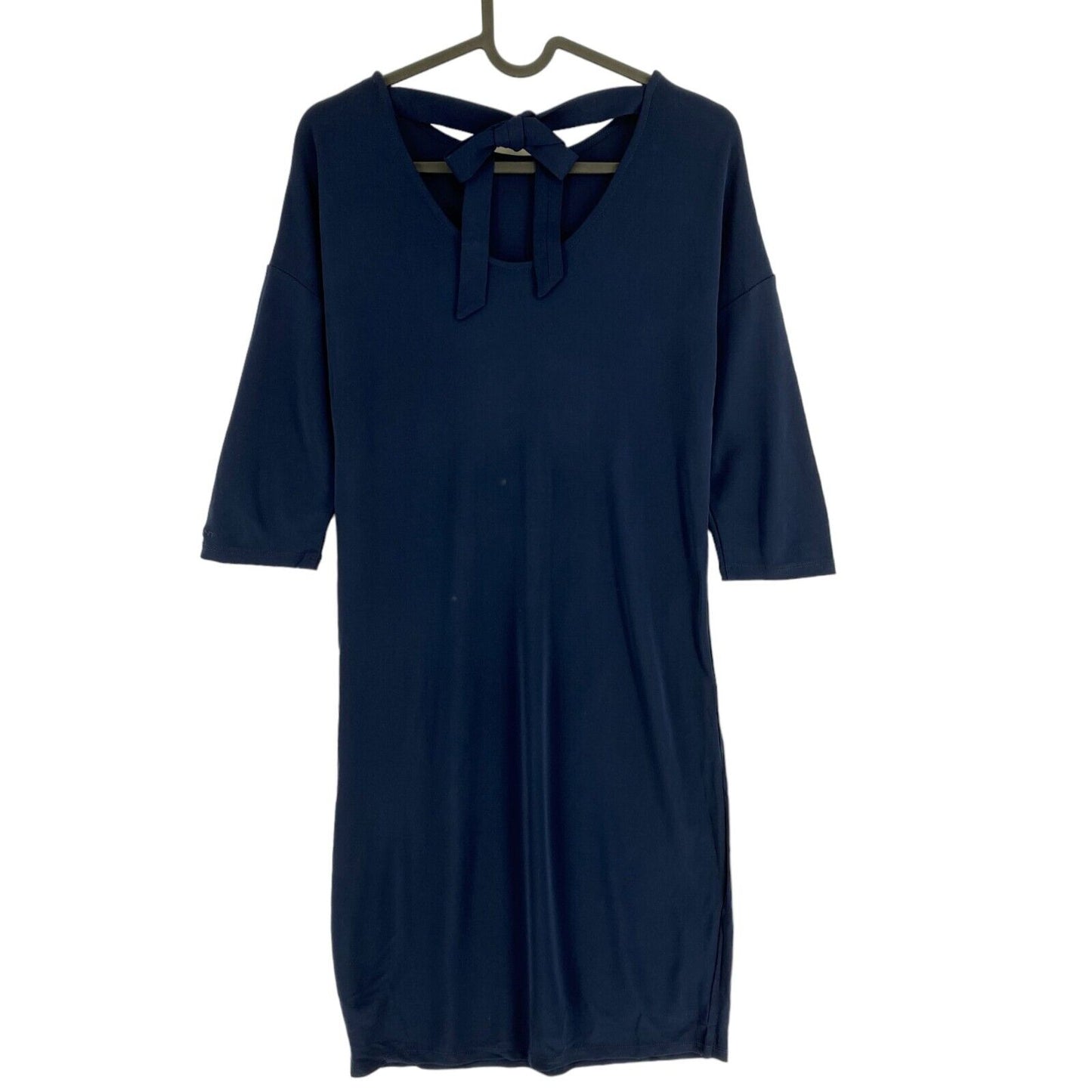 GANT Robe bleu marine à manches 3/4 avec nœud au dos Taille XS