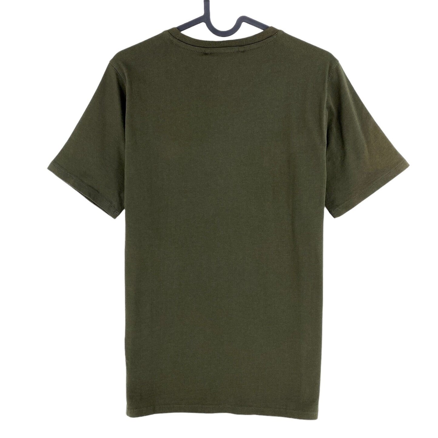 Camel Active Dark Green Solid Crew Neck T Shirt Top Size S