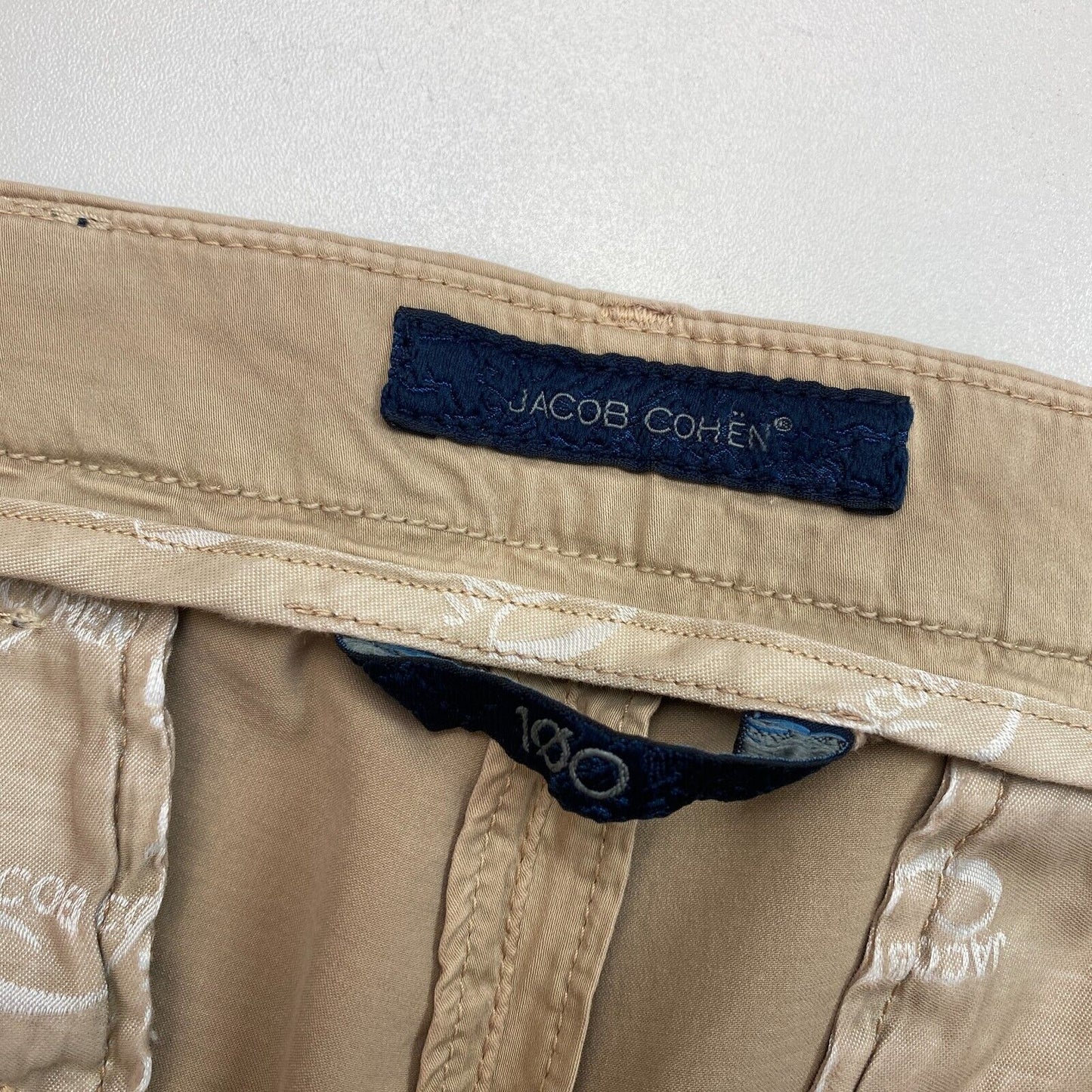 JACOB COHEN Women M7207 Brown Skinny Comfort Chino Pants Trousers Size W30 L30