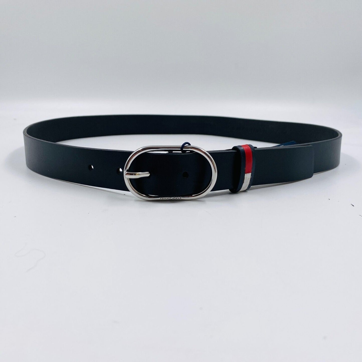 Tommy Jeans Women Black Classic Leather Belt Size 95 cm. 38 In