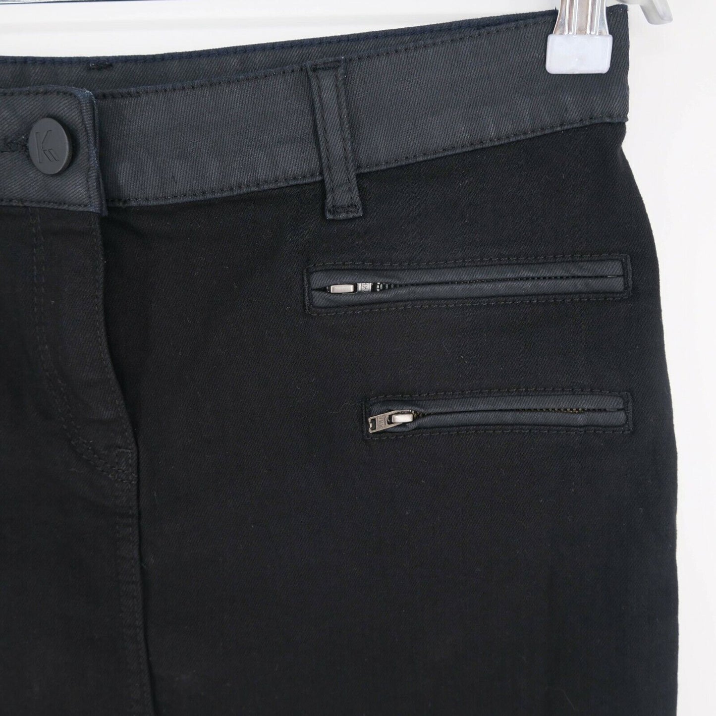 KOOKAI Black Denim Short Skirt Size EU 38 / M