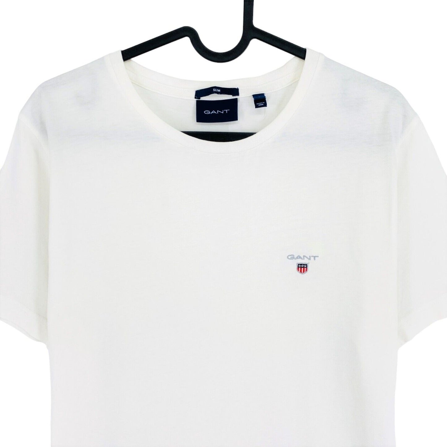 GANT White Original Slim Fit Crew Neck T Shirt Size XL