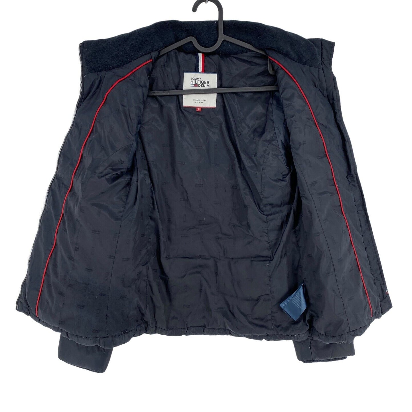 TOMMY HILFIGER DENIM Navy Blue Down Jacket Coat Size S