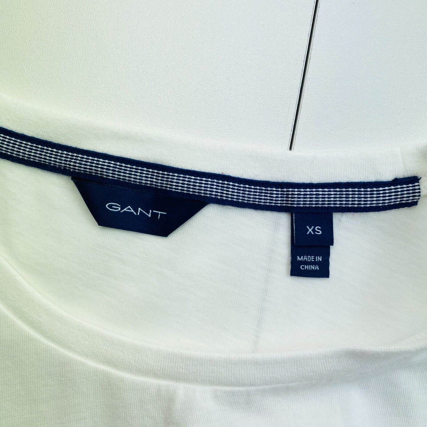 GANT White Lock Up Crew Neck T Shirt Size XS