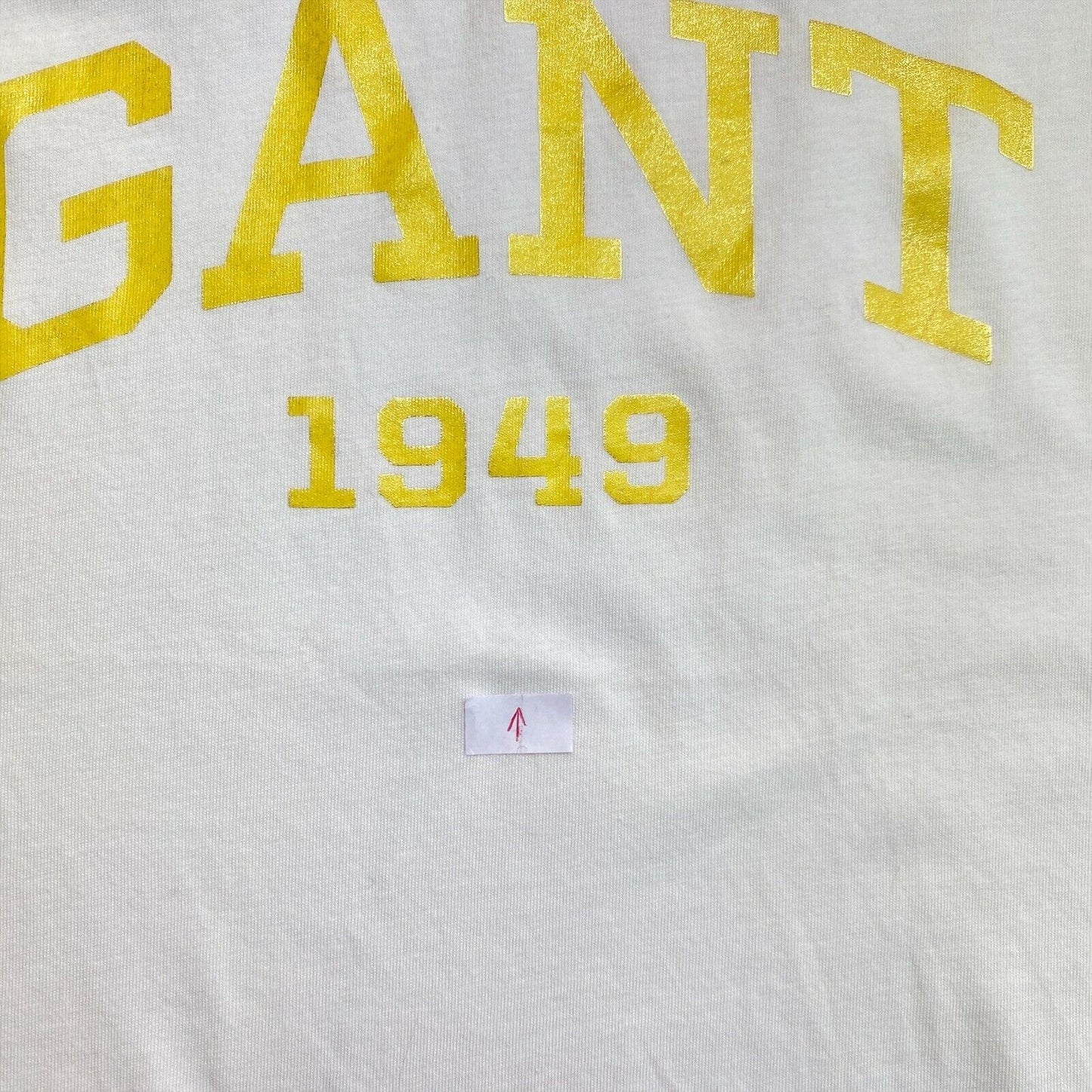 GANT White Shine Logo Crew Neck T Shirt Size S