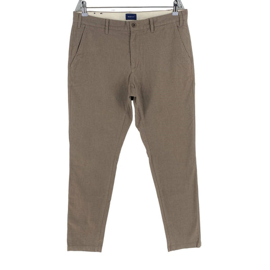 GANT Braune Hallden Slim Fit Chinohose Hose Größe EU 50 UK/US 40