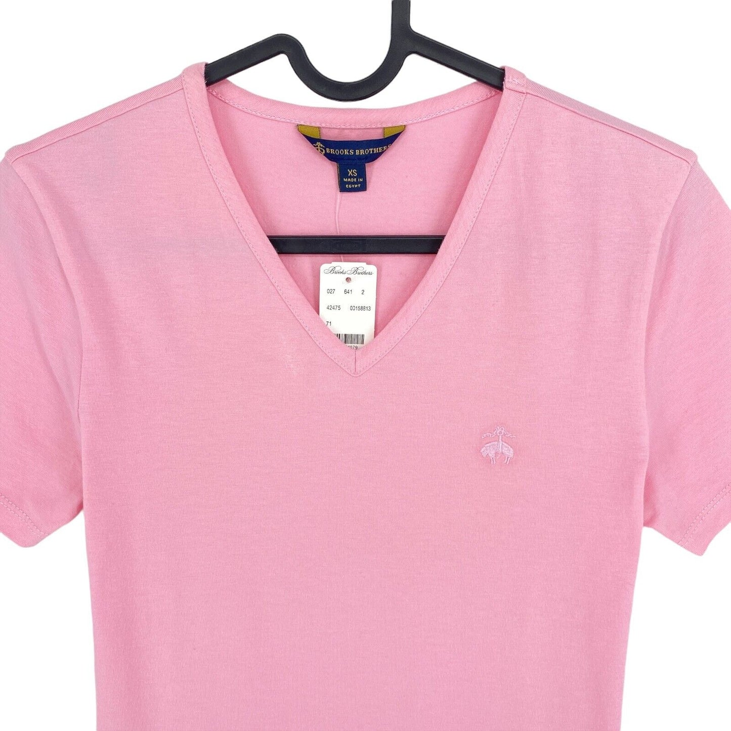 Brooks Brothers T-shirt rose à col en V Taille XS