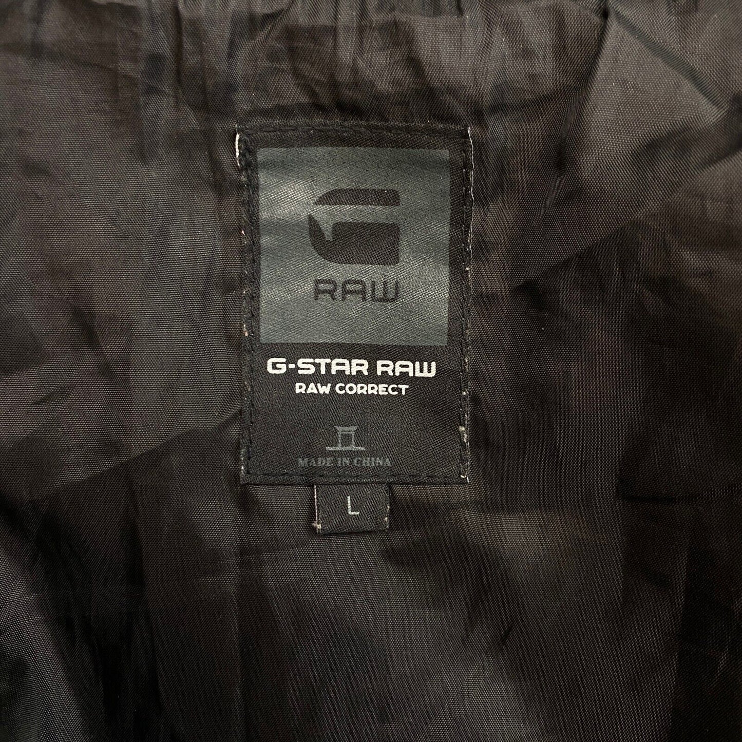 G-STAR RAW Bleu Meefic Surchemise matelassée Veste Manteau Taille L