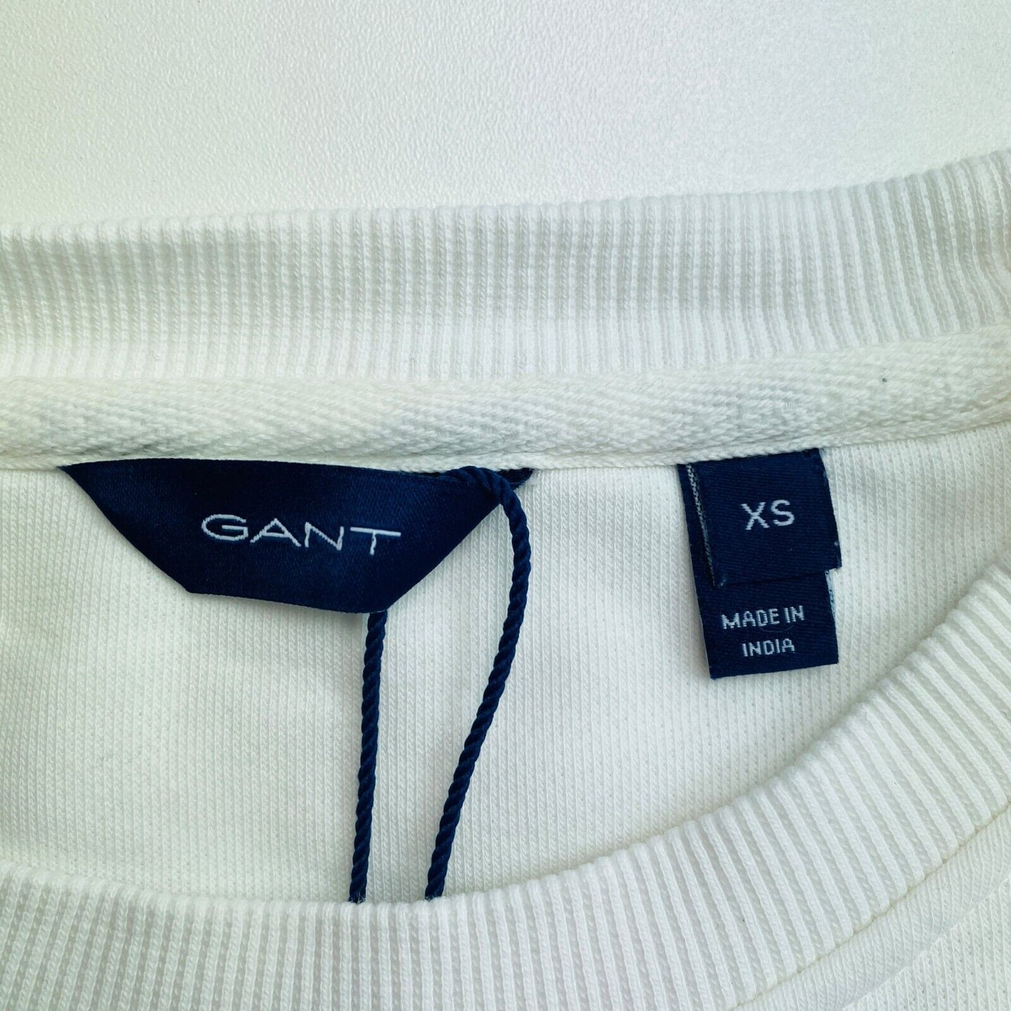 GANT White MD Summer Crew Neck Sweater Taille XS