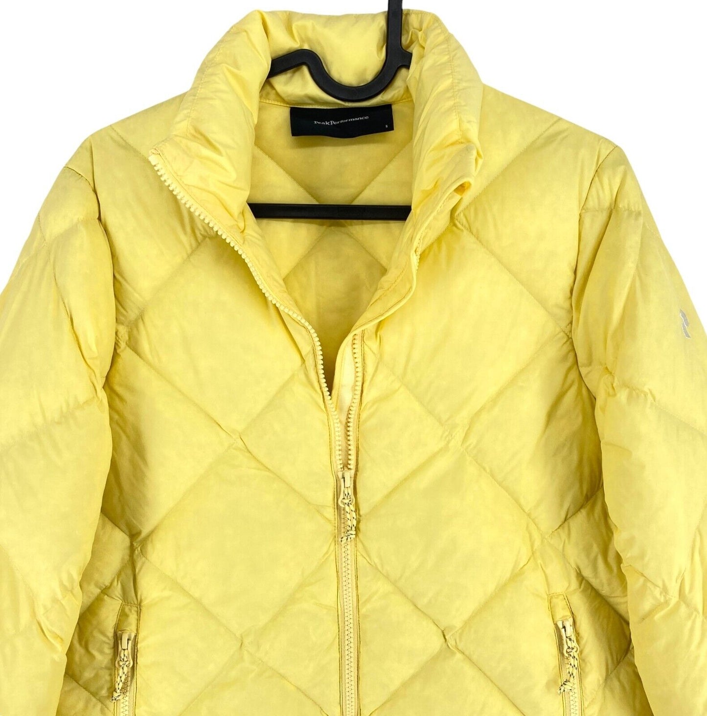 Peak Performance Women Yellow Mount Liner Down Jacket Coat Size S