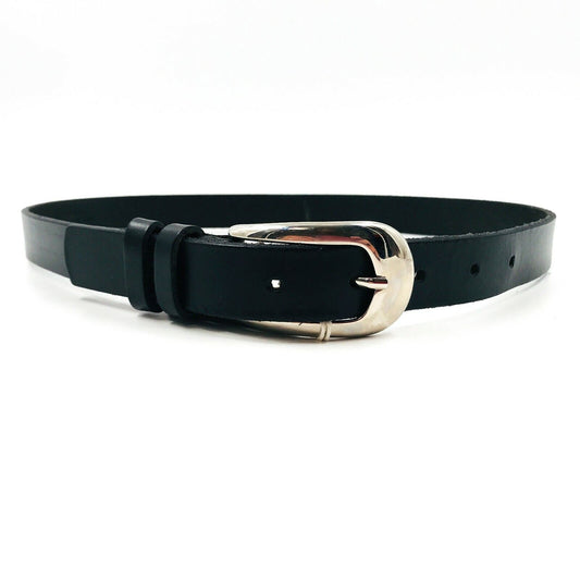 RRP €75 NORTH SAILS Black 100% Leather Yachting Sailing Belt One Size