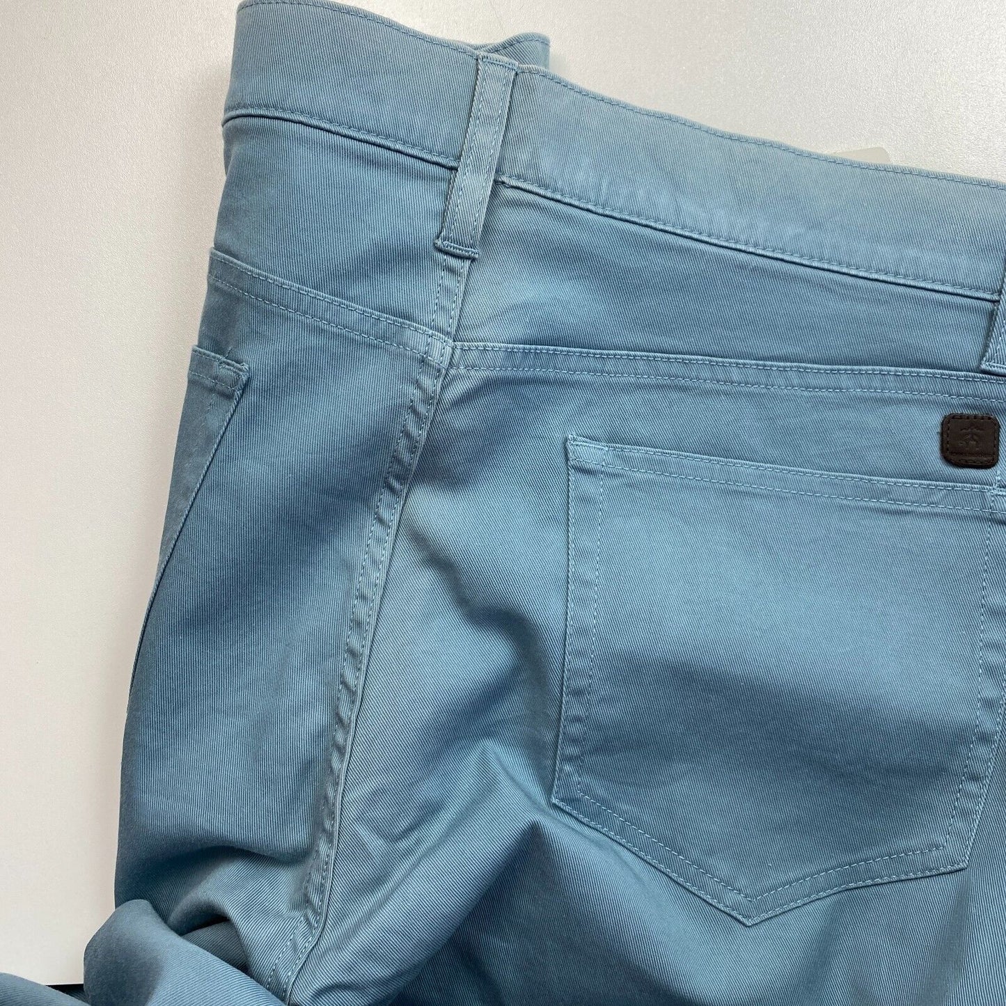 Brooks Brothers Blue Plain Front Pants Trousers Size W35 L34