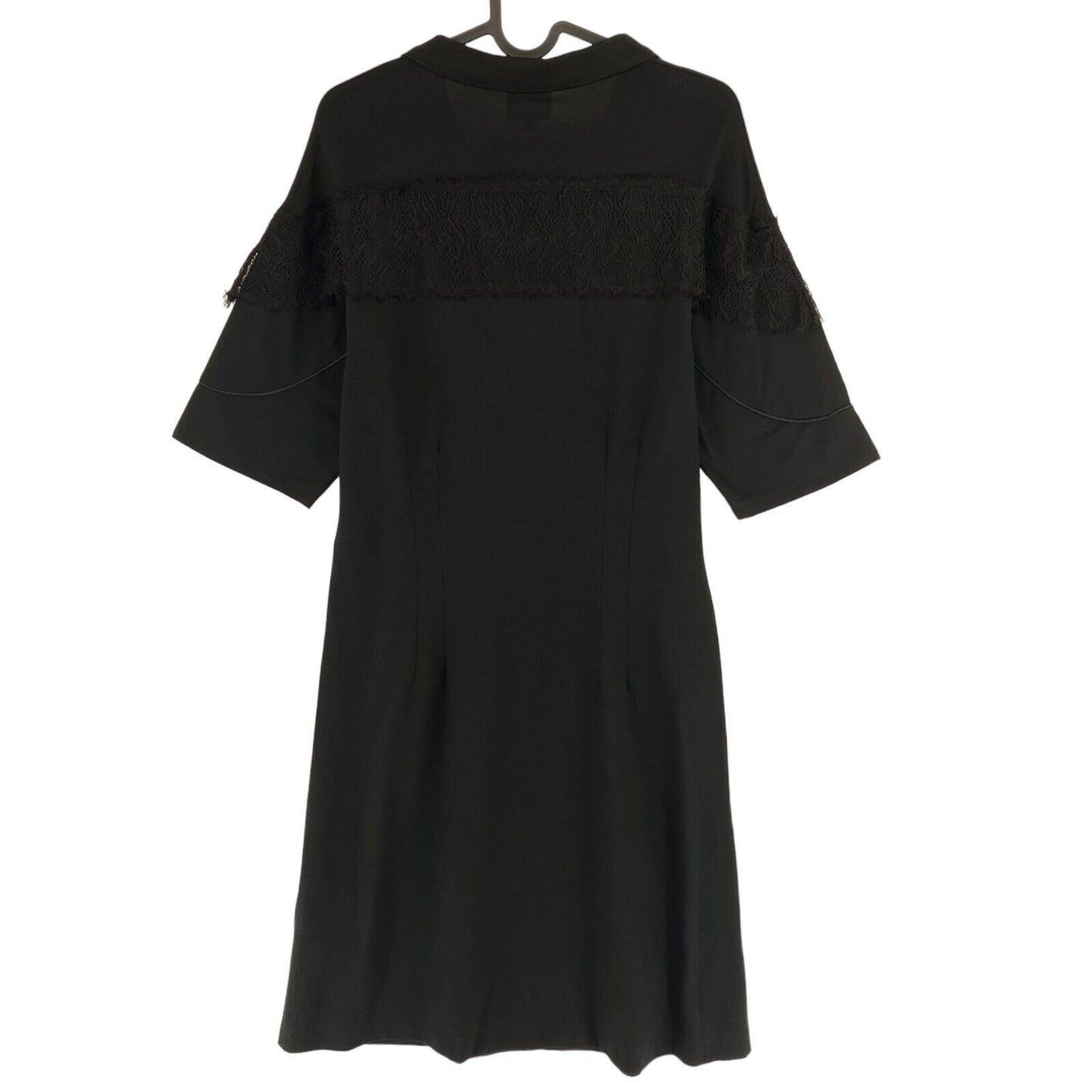 LA MARTINA Black Piquet Dress Size 3 / M