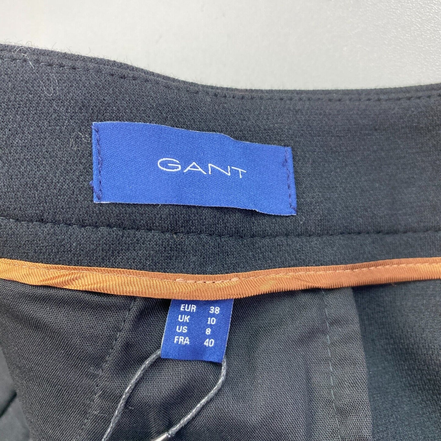 GANT Black Jersey Cigarette Pants Trousers Size EUR 38 UK 10 US 8