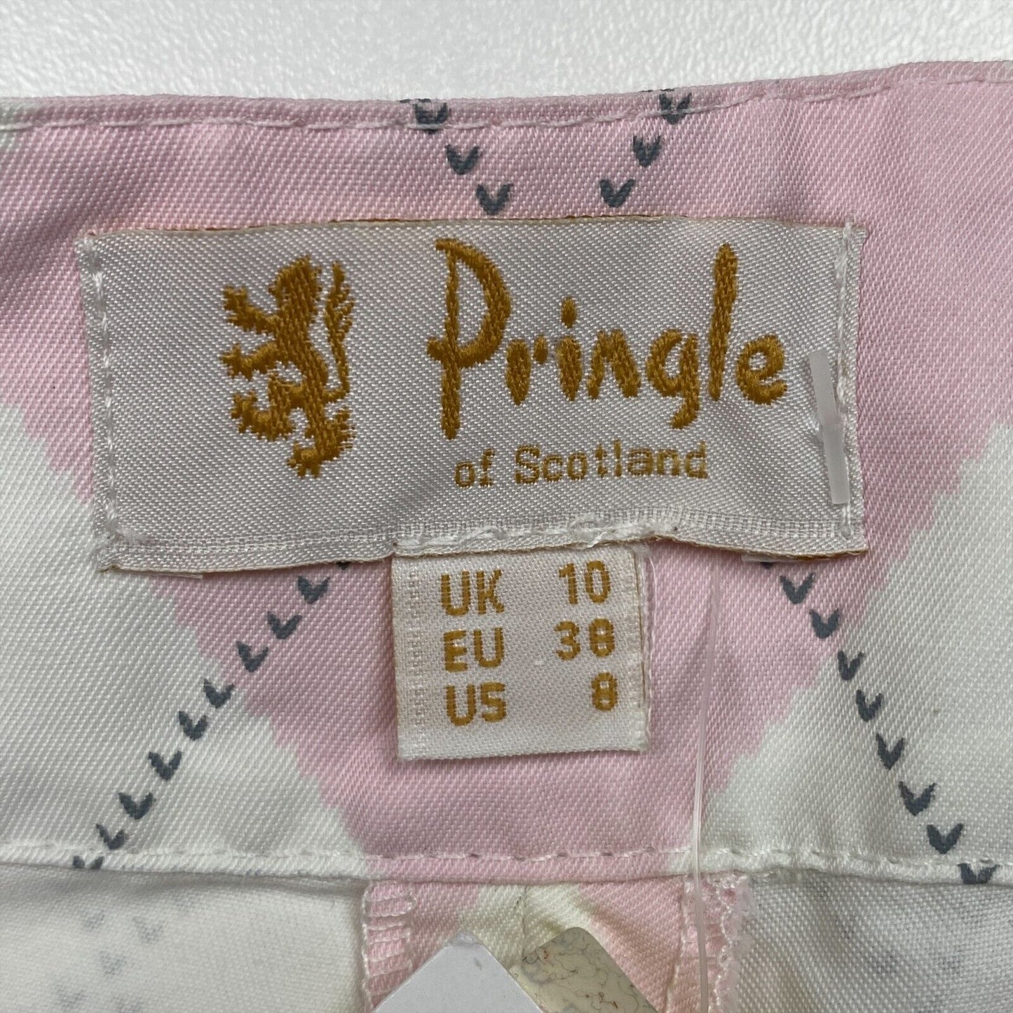 Pringle of Scotland Argyle White Bermuda Shorts Size EU 38 UK 10 US 8 W31