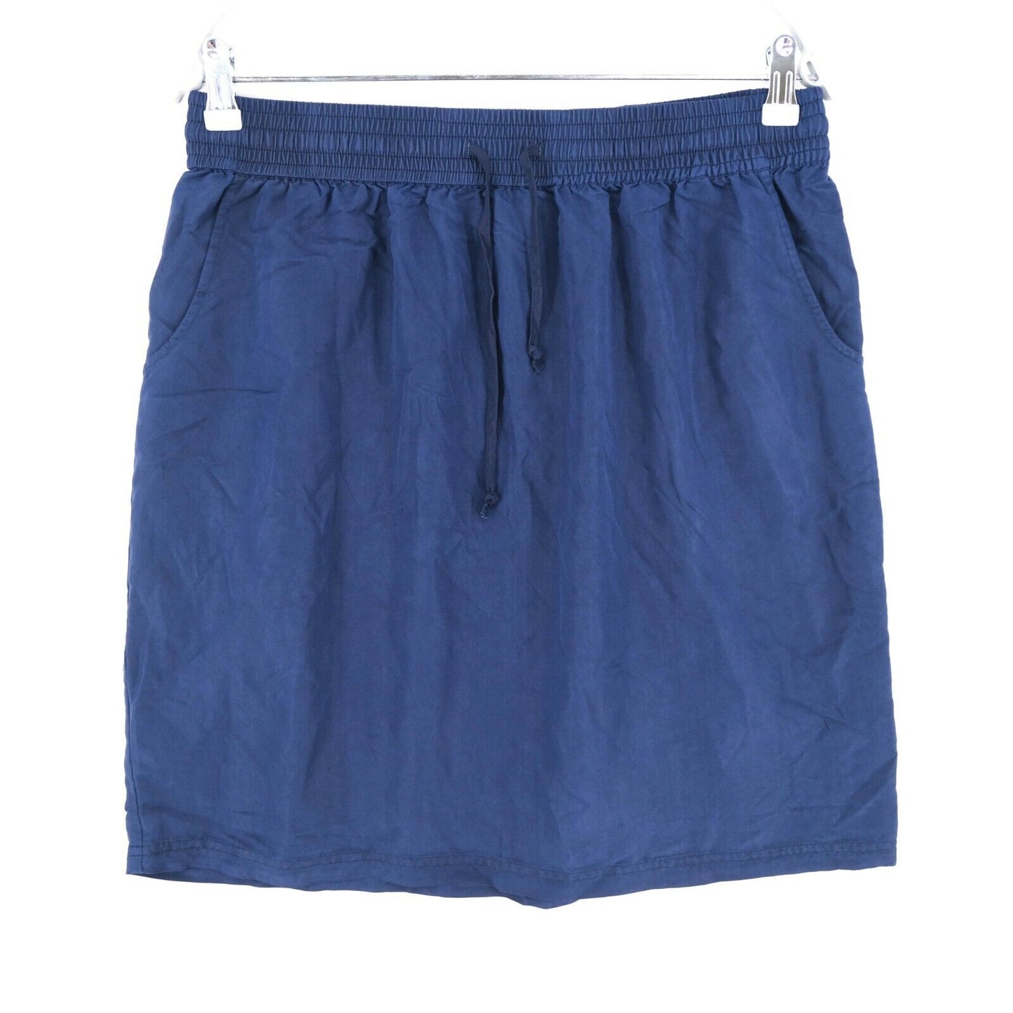 MONTEGO Navy Blue Elastic Waist Skirt Size 42