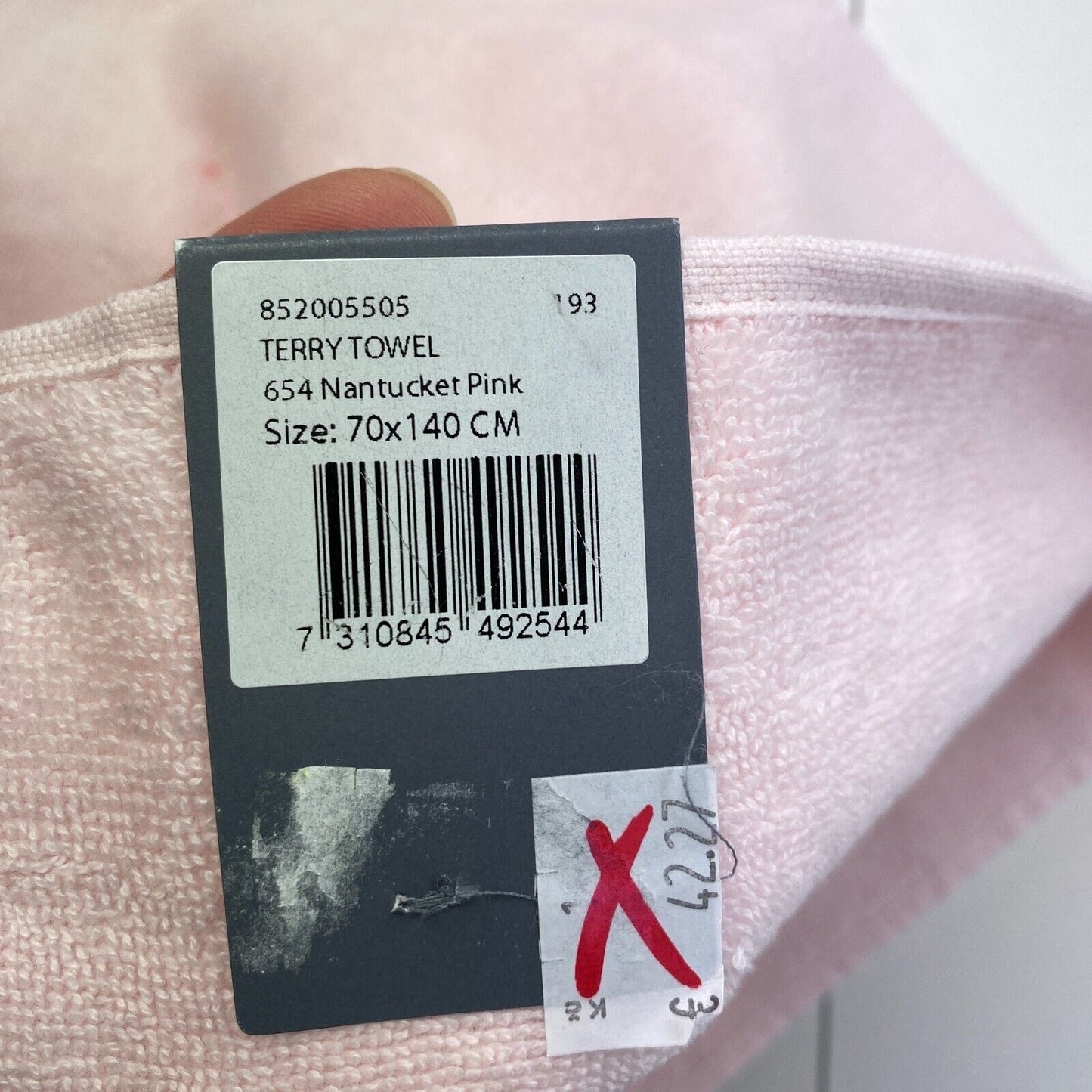 GANT Pink Solid Bath Towel Size 70 x 140 cm