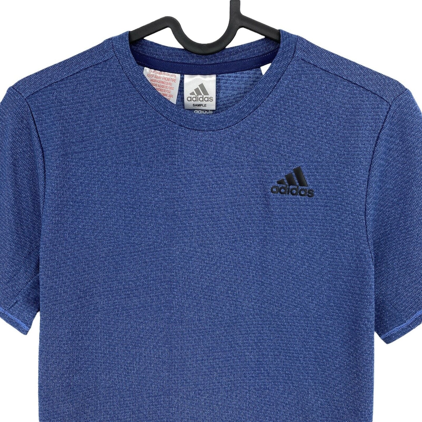 Adidas Climalite Youth Boys Blue Crew Neck T Shirt Size 11 - 12 Years