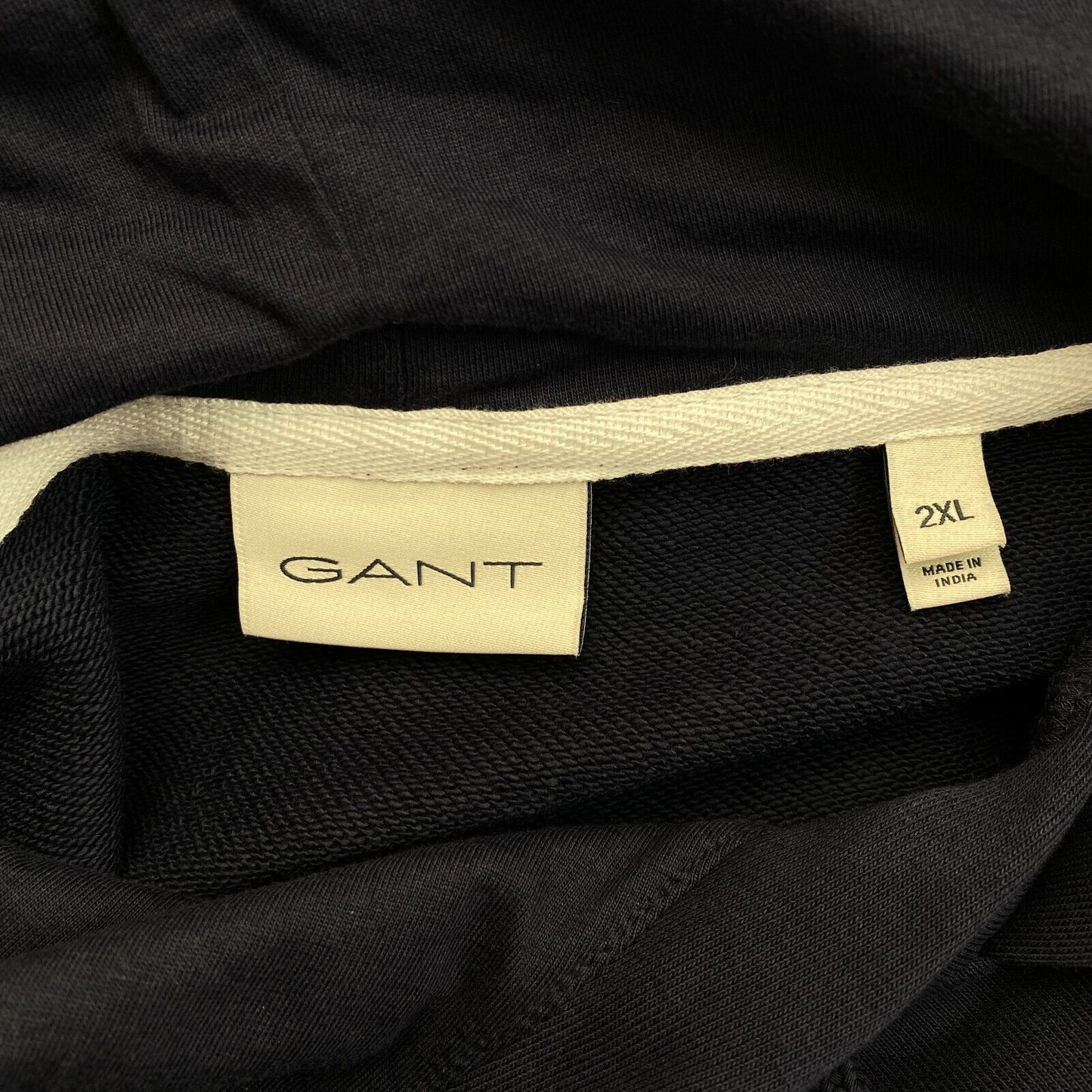 GANT Men Navy Blue Logo Hoodie Sweater Jumper Size 2XL XXL