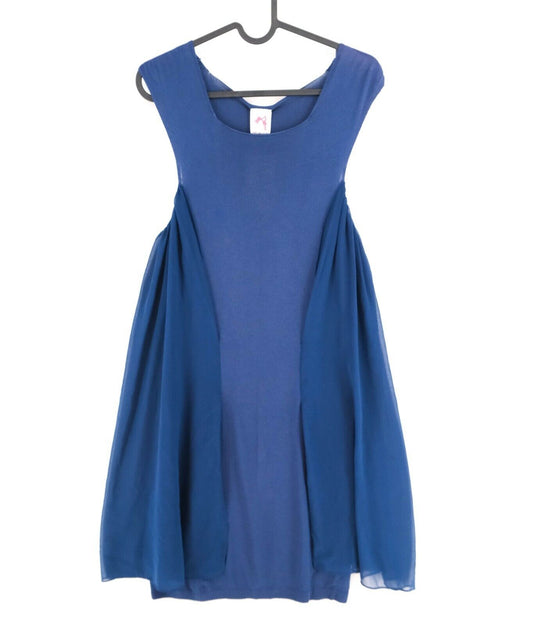 SCEE By TWIN SET Blue Crew Neck Sleeveless Dress Size S XL