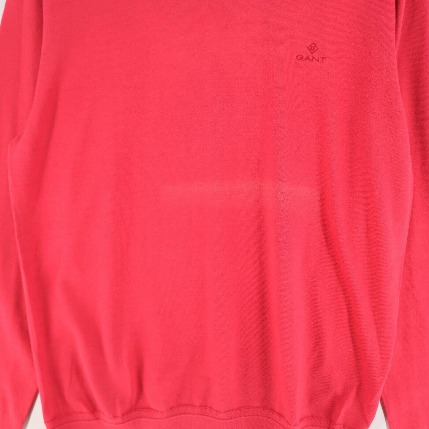 GANT Red Crew Neck Pima Cotton Jumper Sweater Pullover Size L