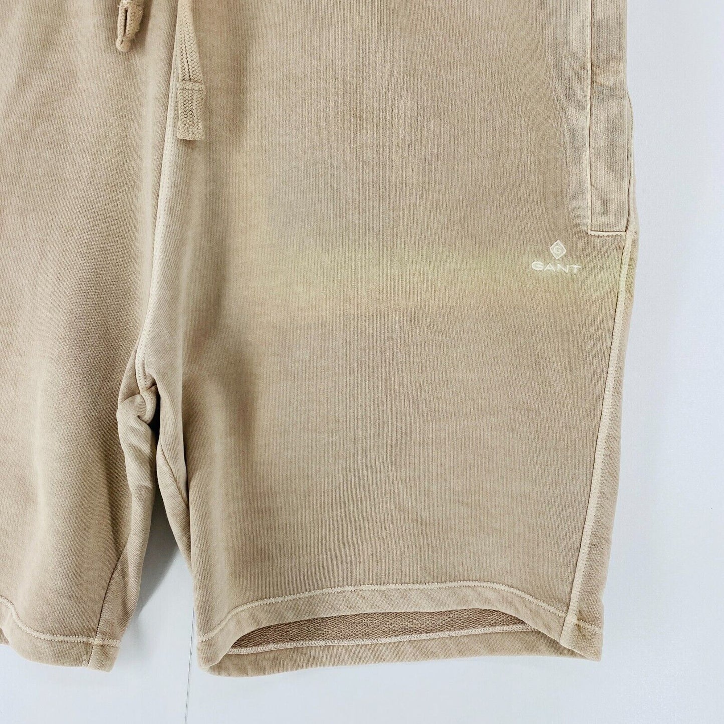 GANT Mens Beige Regular Fit Sweat Shorts Size XL