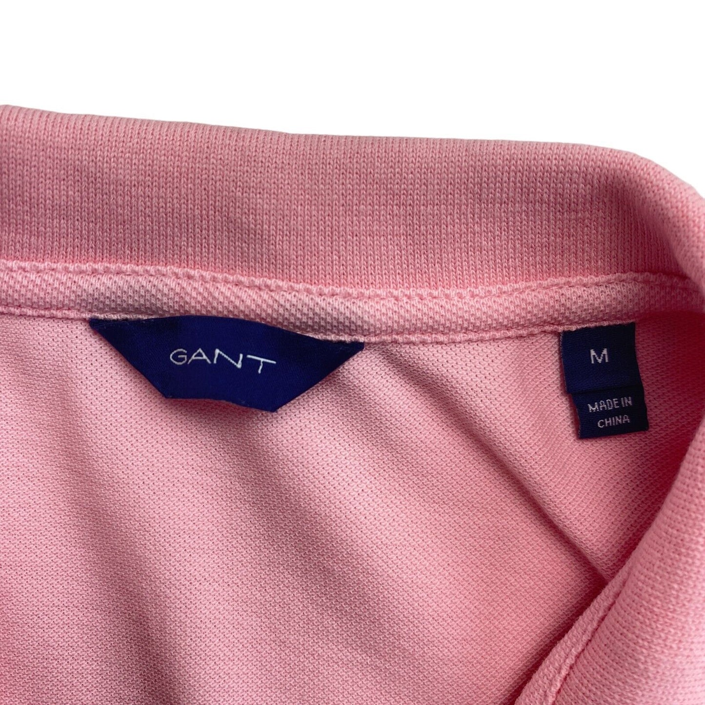 GANT Pink Lock Up Pique Rugger Polo Shirt Size M