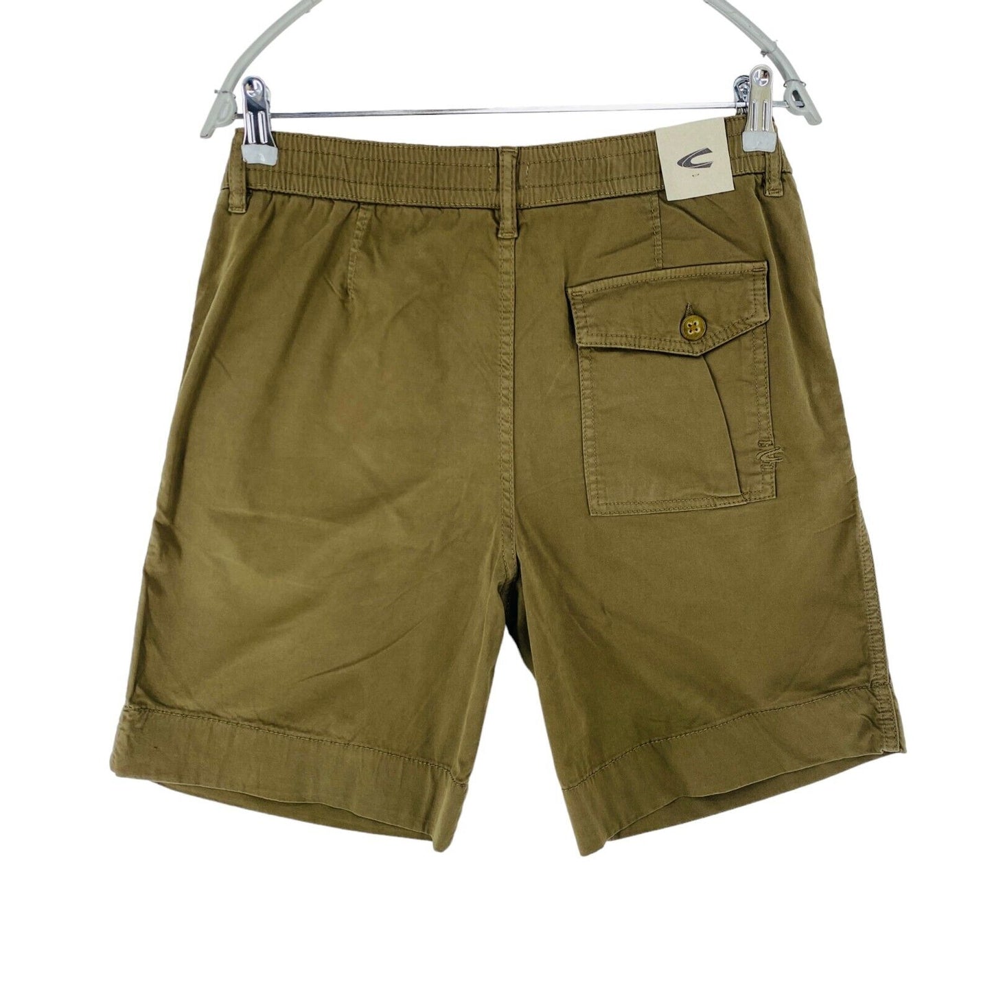 Camel Active Women Khaki Dark Green Regular Fit Bermuda Shorts Size W27