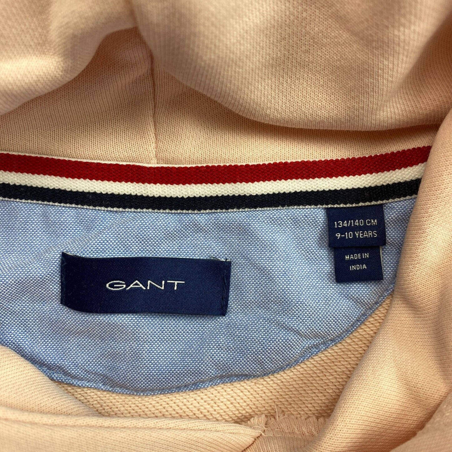 GANT Boys Pink Original Hoodie Sweater Jumper Size 9-10 Years 134/140 cm