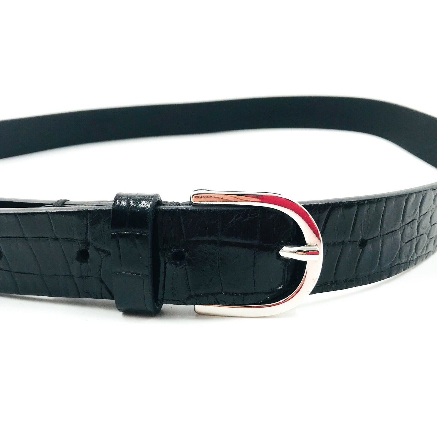 GANT Women's Black 100% Leather Belt Size 90 cm 36"