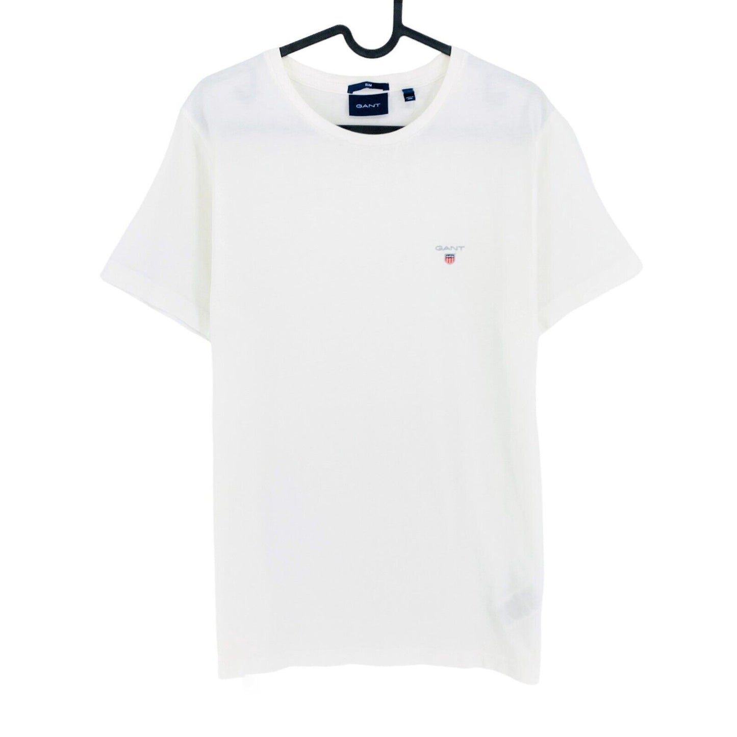 GANT T-shirt à col rond coupe slim original blanc taille M