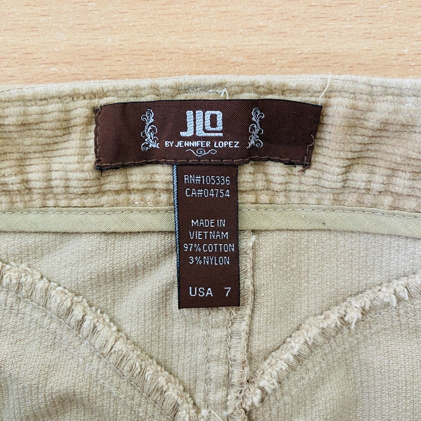 JLO By Jennifer Lopez Light Brown Corduroy Short Skirt EU 42 IT 46 UK 14 W31