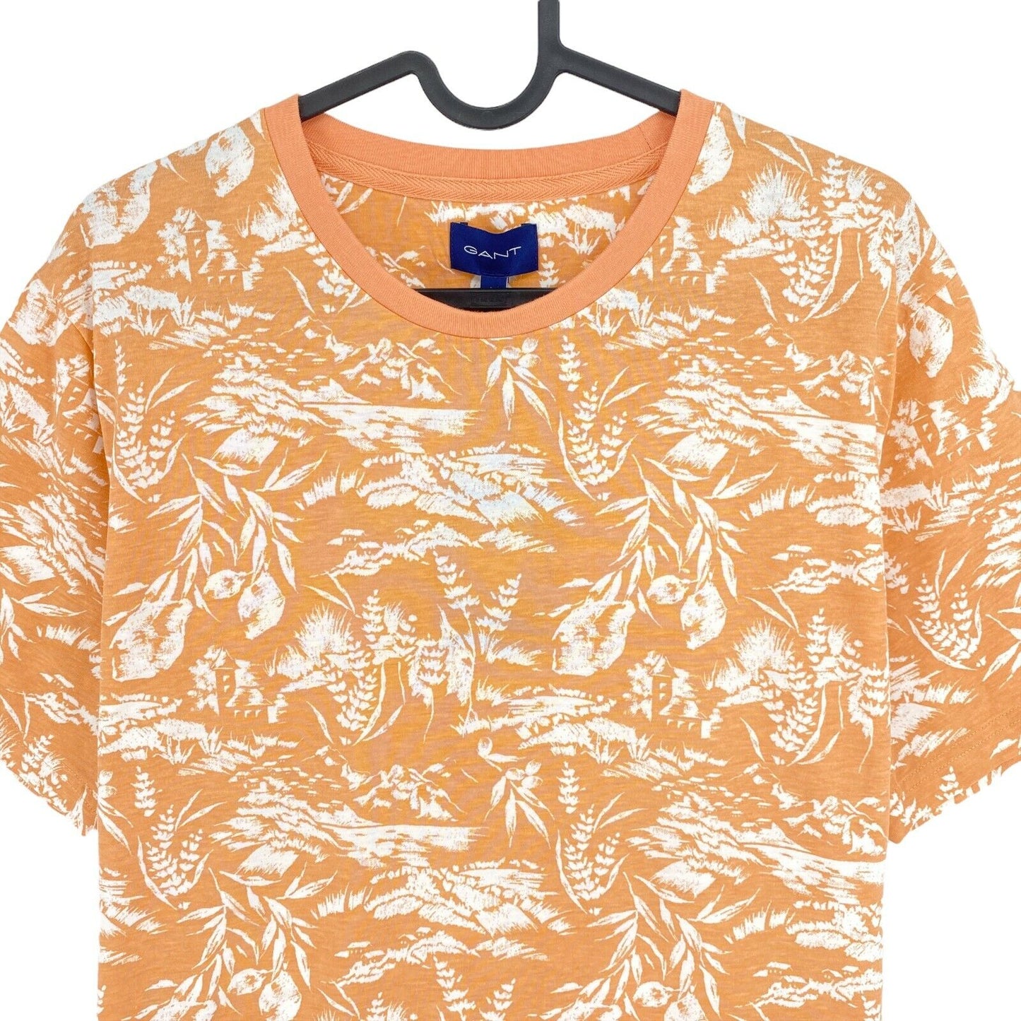 GANT Orange Riviera View T-Shirt mit Rundhalsausschnitt, Größe M