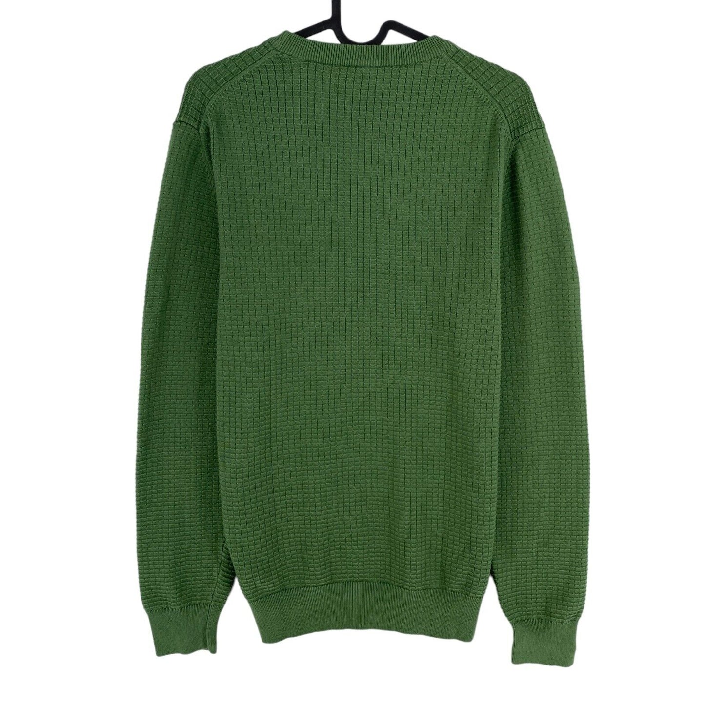 GANT Dark Green Texture Crew Neck Sweater Pullover Size S