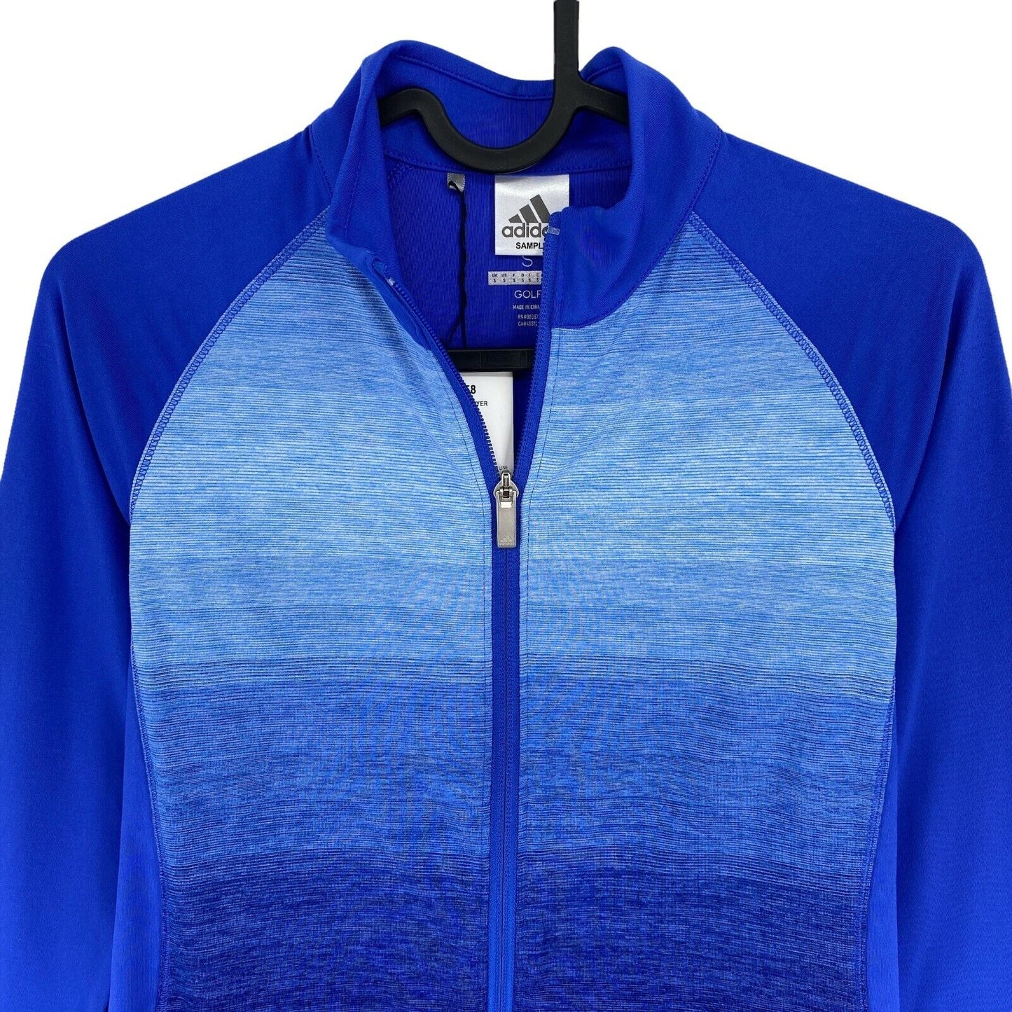 Adidas Golf Youth Girls Blue Full Zip Layer Sweater Size 11 - 12 Years