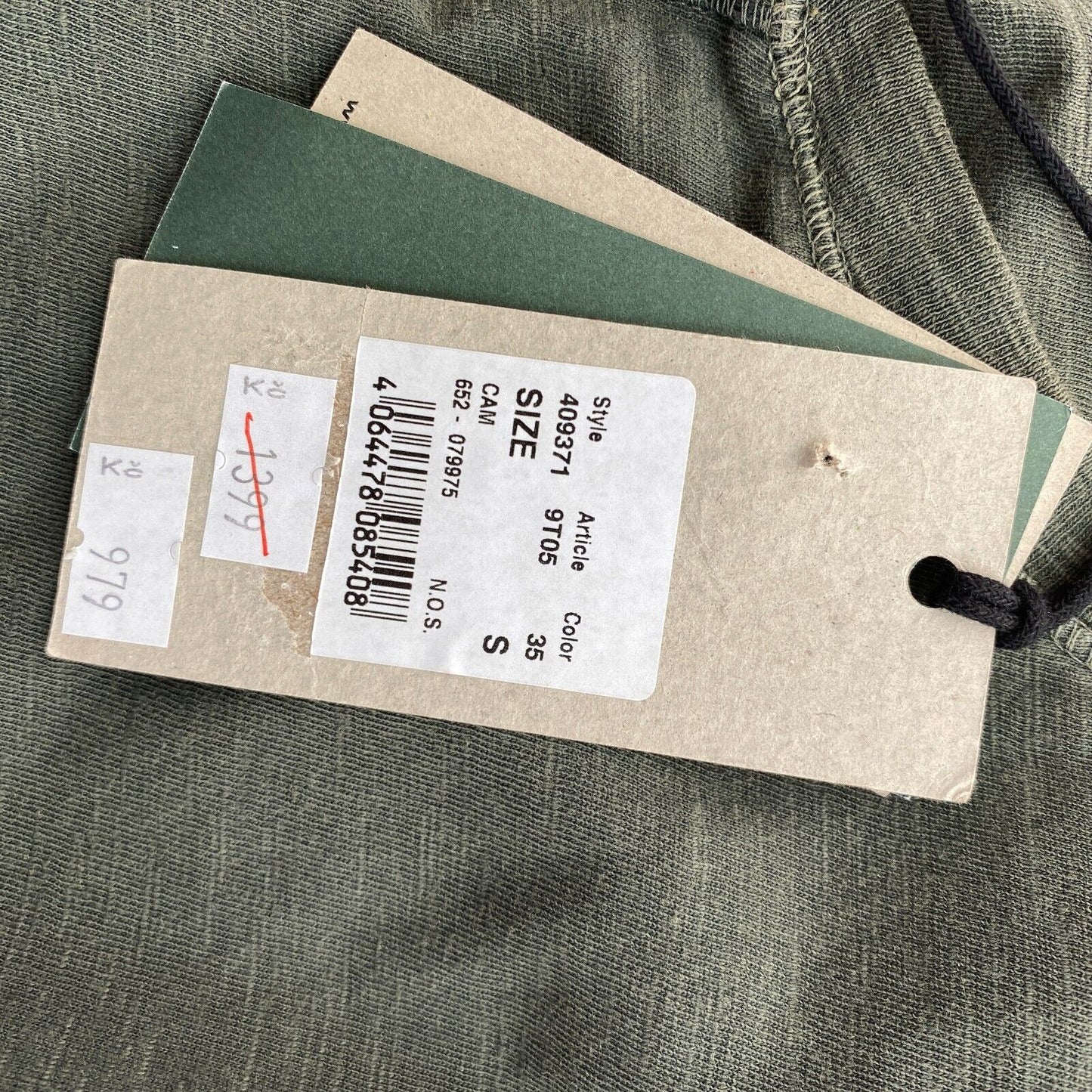 CAMEL ACTIVE T-shirt à manches longues et col Henley vert grisâtre taille S