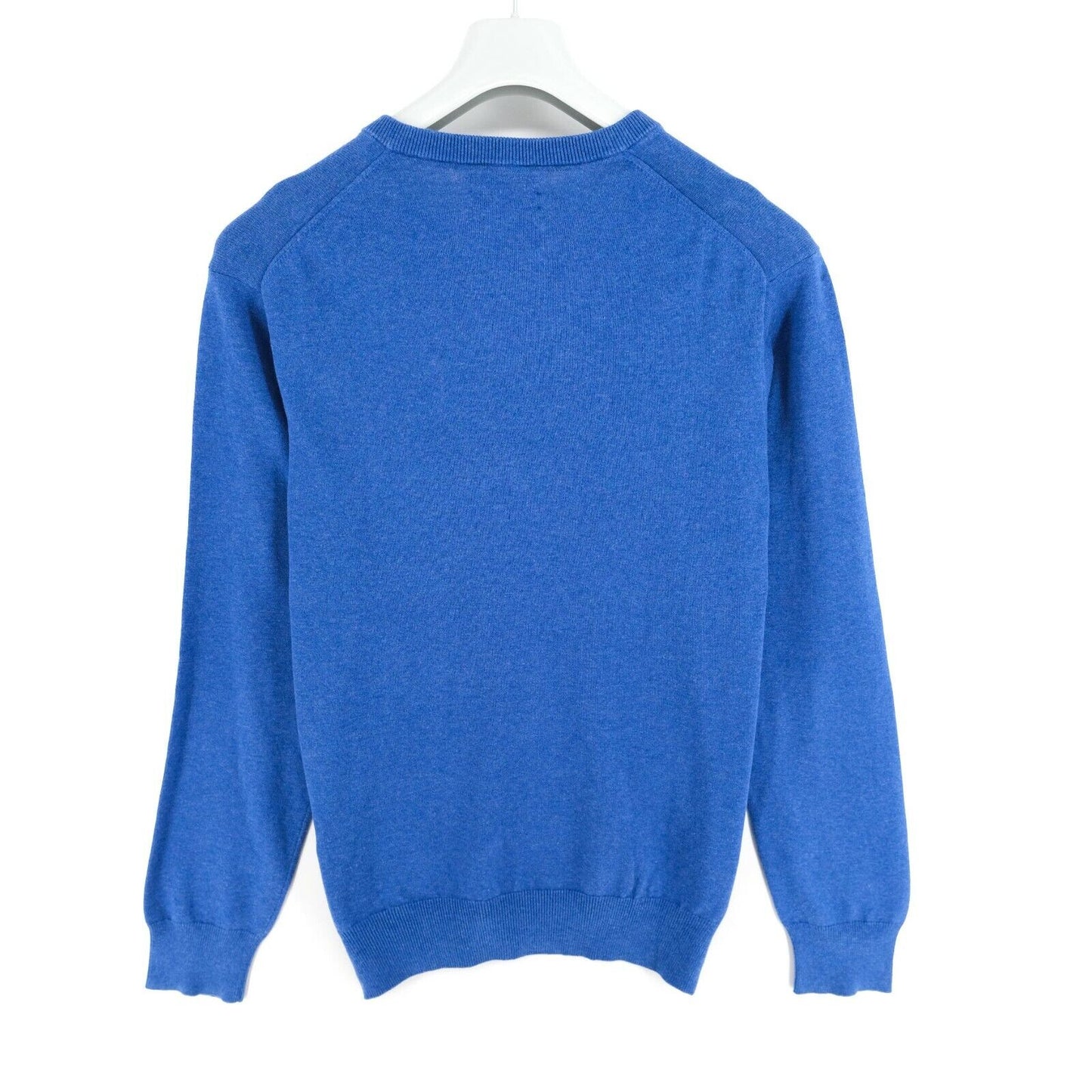 GANT Blue V Neck Premium Cotton Sweater Jumper Size L