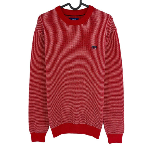 GANT Red Light Texture Crew Neck Sweater Jumper Size S