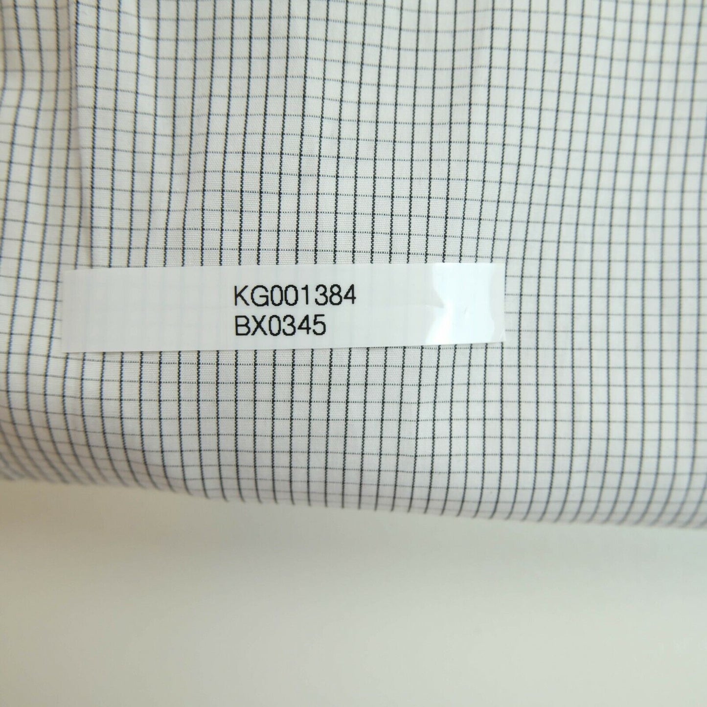 HUGO BOSS White Regular Fit Check Print Shirt Size 41 - M