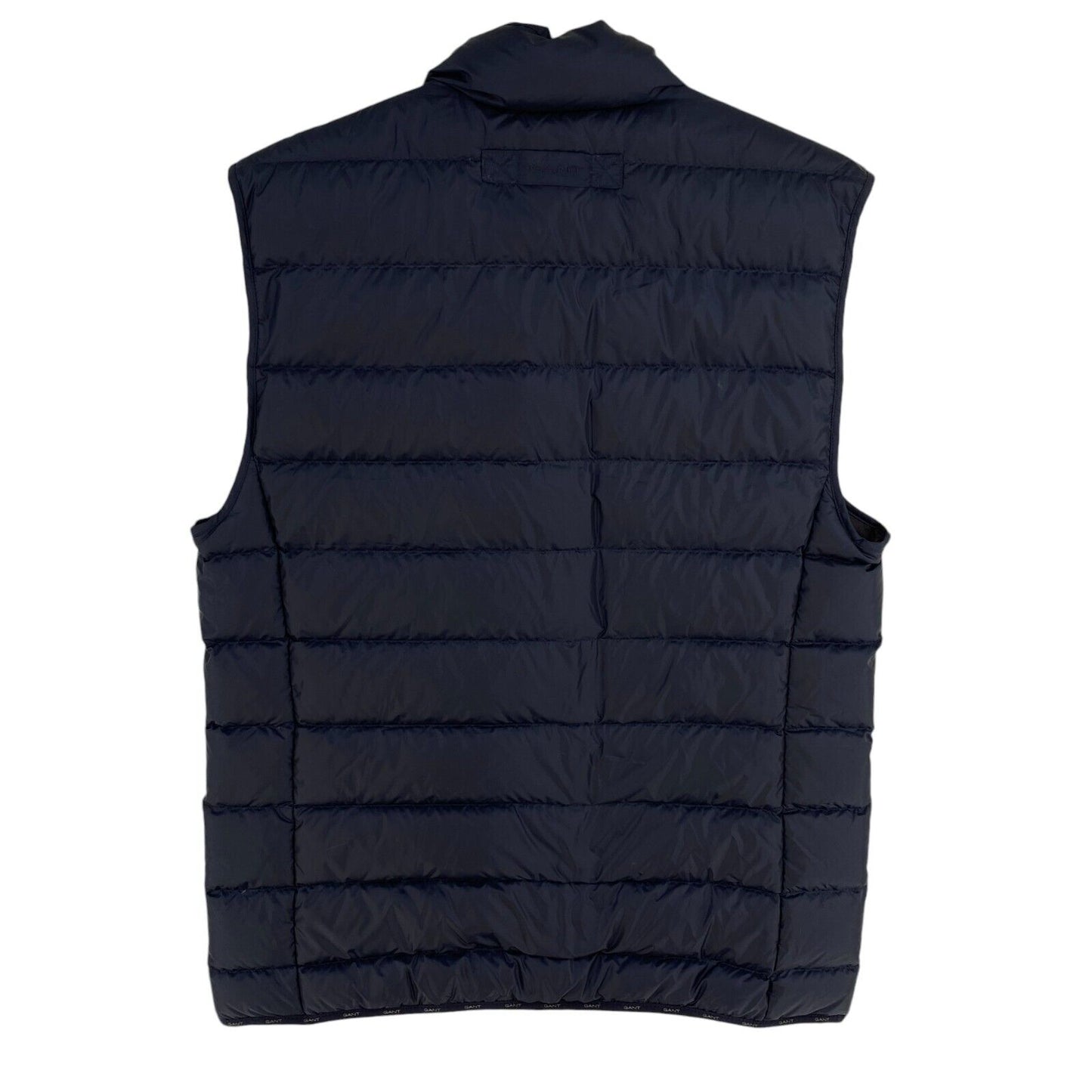 GANT Men Navy Blue Light Down Gillet Vest Waistcoat Jacket Size S