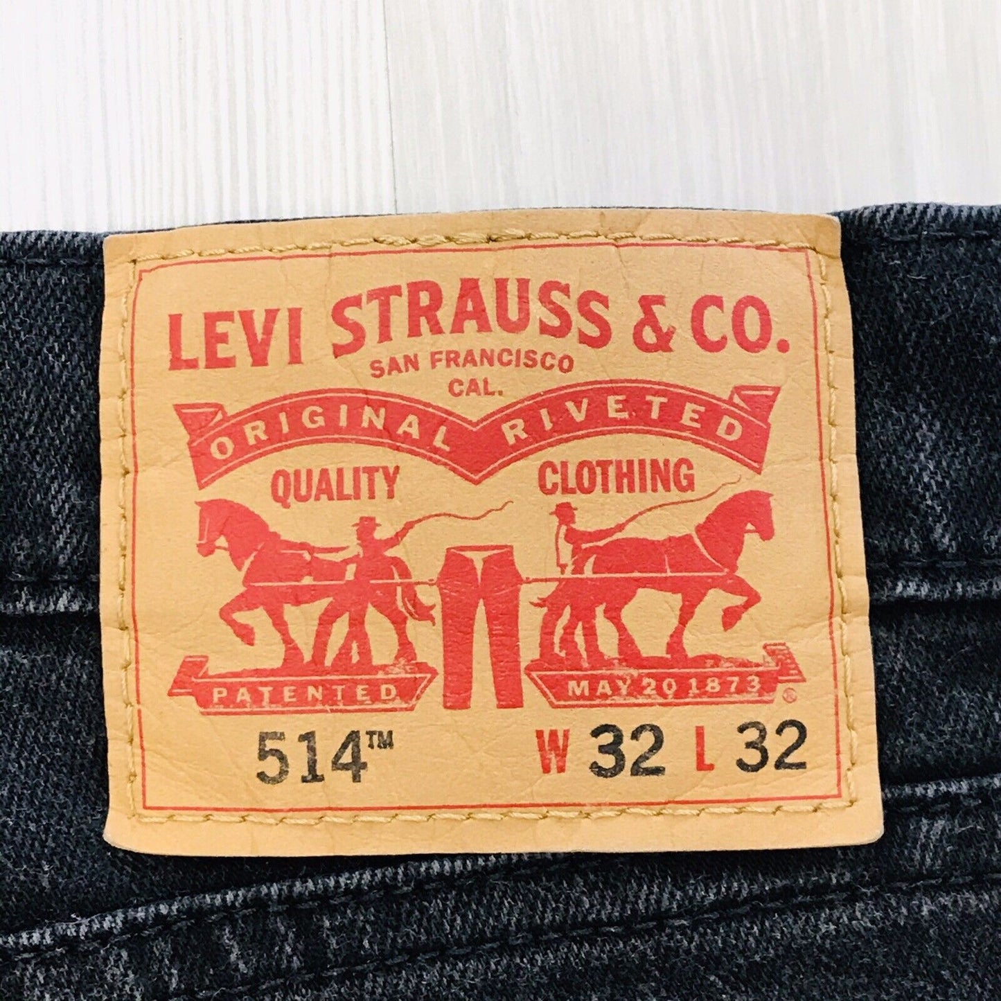 Levi's 514 Custom Made Dark Grey Regular Fit Cut-Off Shorts Size W32