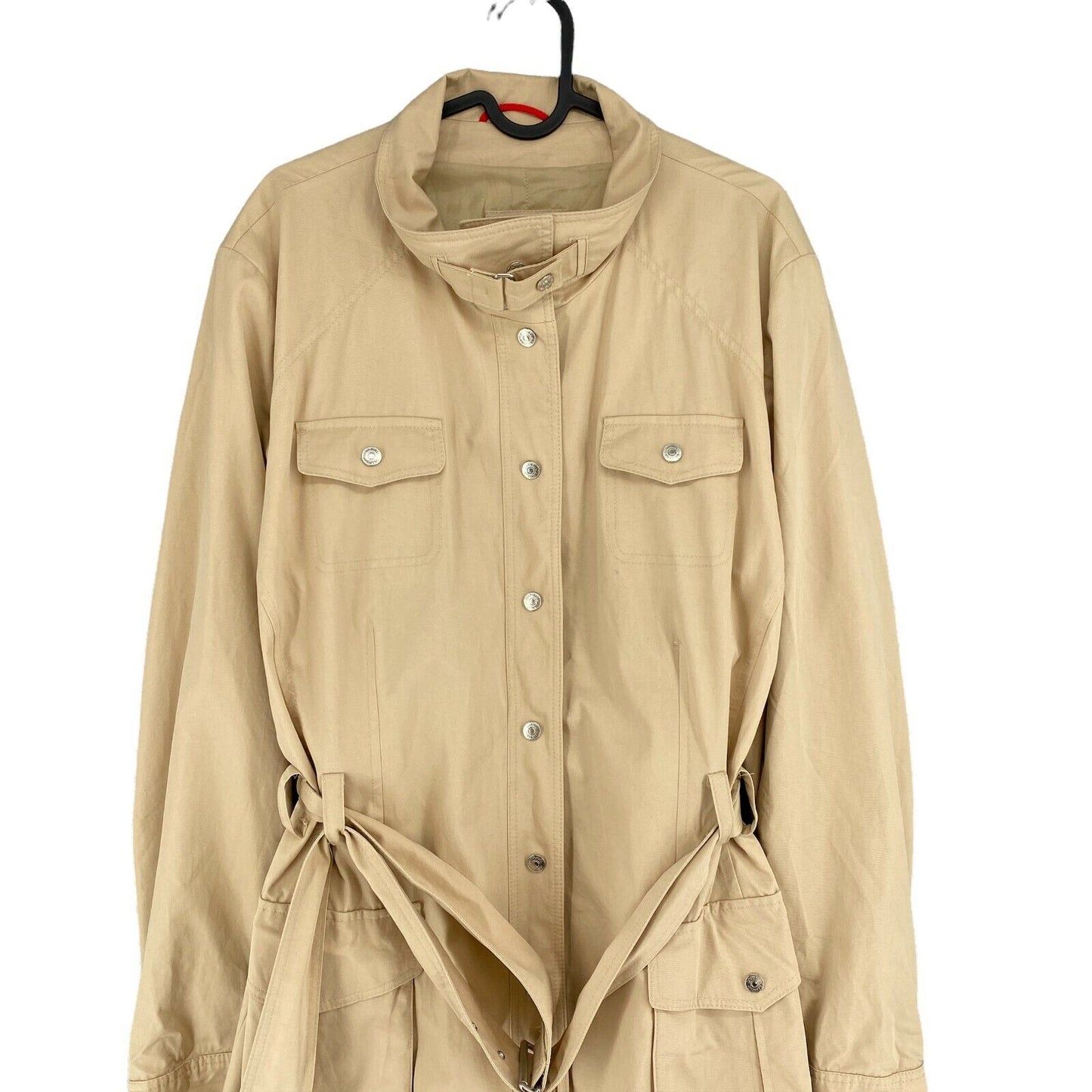 DANIEL HECHTER Beige 100% Cotton Over Coat Size IT 50 UK 20 US 18