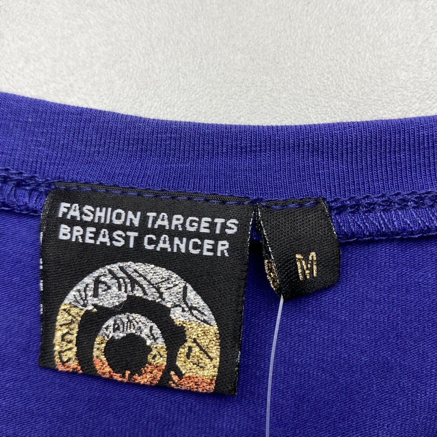 FASHION TARGETS CANCER DU SEIN T-shirt violet à manches longues et col rond Taille M